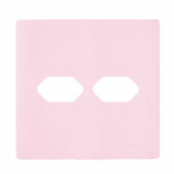 Placa 4x4 2 Tomadas - Novara Pétala